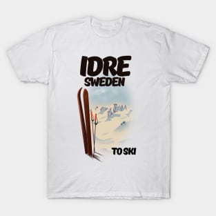 Idre Sweden to ski T-Shirt